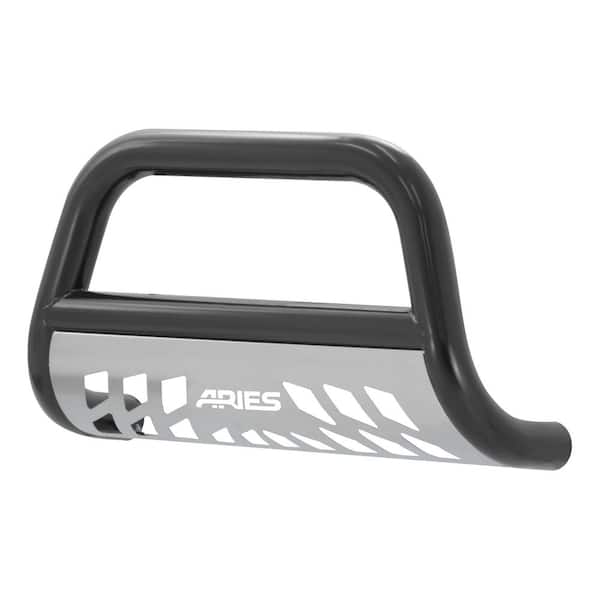 Aries 3-Inch Black Steel Bull Bar, No-Drill, Select Ram 1500