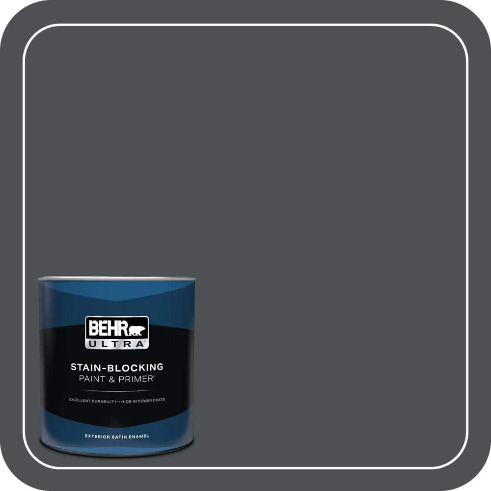 1 qt. #PPU26-01 Satin Black Satin Enamel Exterior Paint & Primer price history on PriceWatchPro