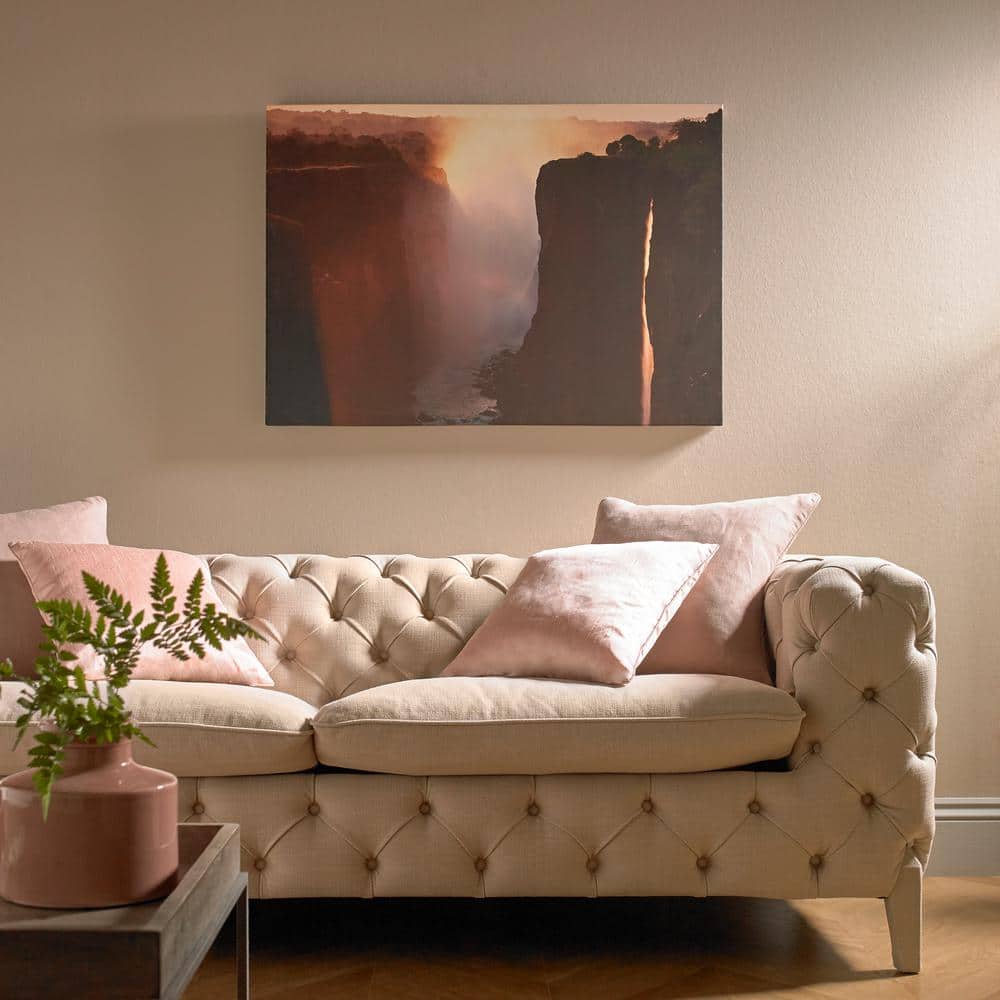 Twilight Peaks Sunset Landscape Canvas Wall Art