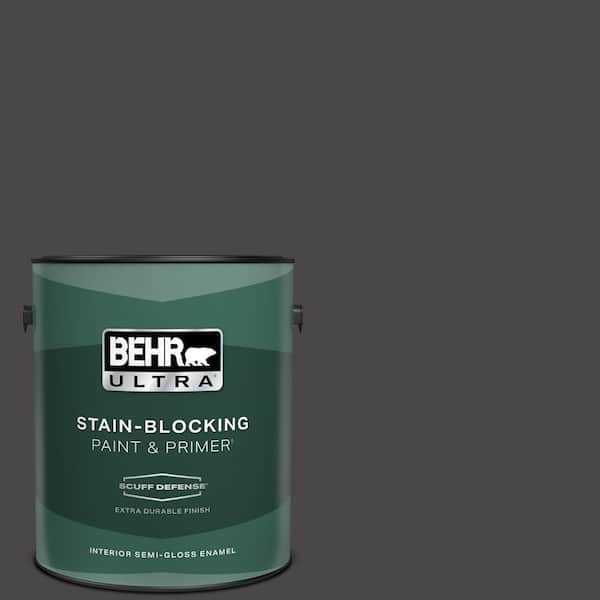 BEHR ULTRA 1 gal. #N550-7 Catwalk Extra Durable Semi-Gloss Enamel Interior Paint & Primer