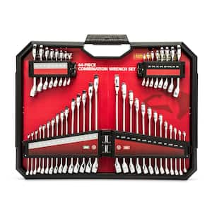 Husky SAE and Metric Combination Wrench Set with Tray
