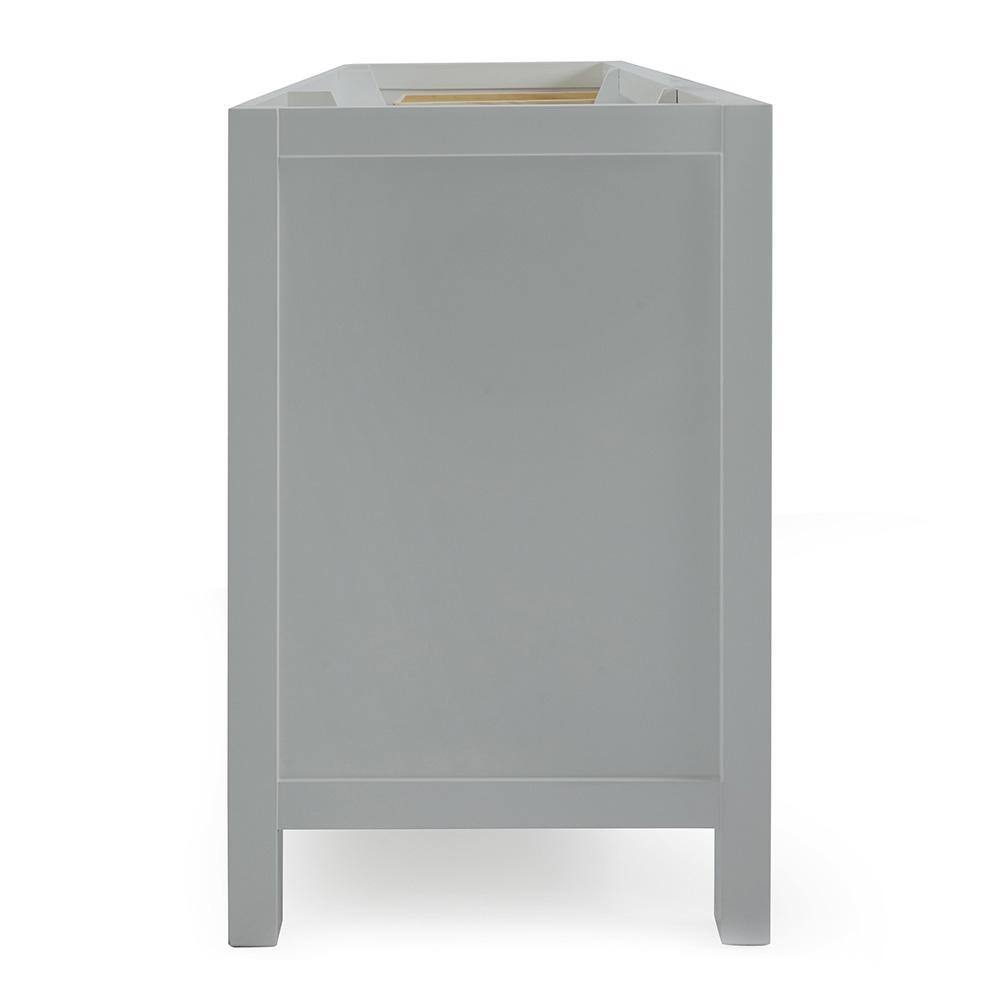 Ariel Grey 60" Solid Wood Single Freestanding Vanity