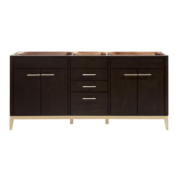Avanity Hepburn 72 in. W x 21.5 in. D x 34 in. H Bath Vanity Cabinet Only in Dark Chocolate