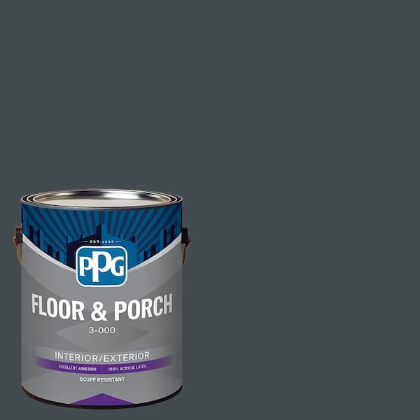 1 gal. PPG1012-7 Black Forest Satin Interior/Exterior Floor and Porch Paint