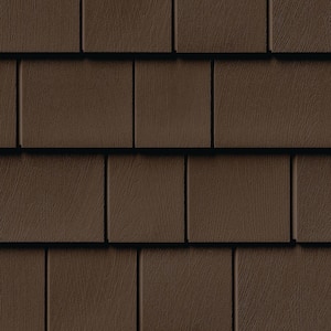 NovikShake 16.6 in. x 47 in. NP Northern Perfection Polymer Siding in Coffee Bean (11 Panels Per Box, 48.8 sq. ft.)