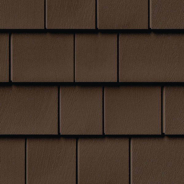 Novik NovikShake 16.6 in. x 47 in. NP Northern Perfection Polymer Siding in Coffee Bean (11 Panels Per Box, 48.8 sq. ft.)