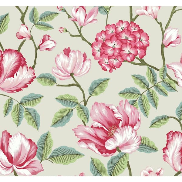 GRANDMILLENNIAL 60.75 sq. ft. Morning Garden Wallpaper