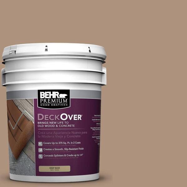 BEHR Premium DeckOver 5 gal. #SC-160 Rose Beige Solid Color Exterior Wood and Concrete Coating