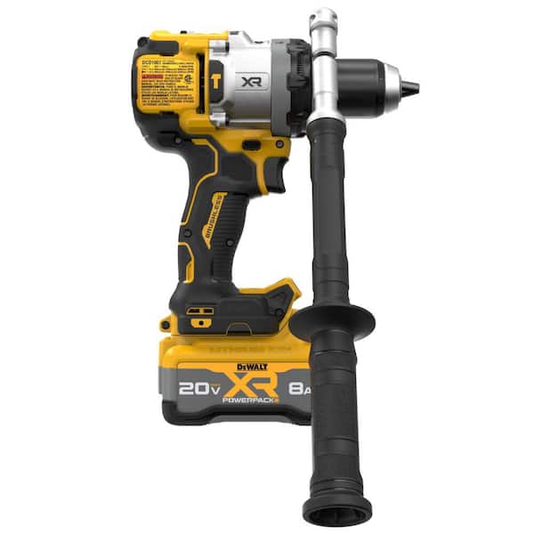 DEWALT 20V XR Lithium-Ion Cordless Hammer Drill Kit with (2) 8.0 Ah Battery, Charger and Kit Bag