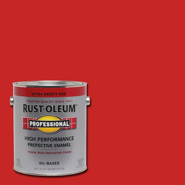 Rust-Oleum Professional 1 gal. High Performance Protective Enamel Gloss Safety Red Oil-Based Interior/Exterior Paint (2-Pack)