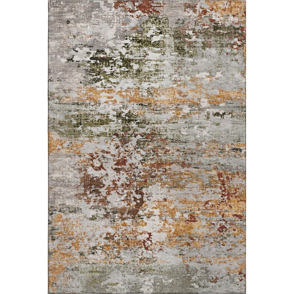 Mayfield Premium Machine Washable Abstract AMF1830 Terracotta 10 ft. x 14 ft. Area Rug price history on PriceWatchPro
