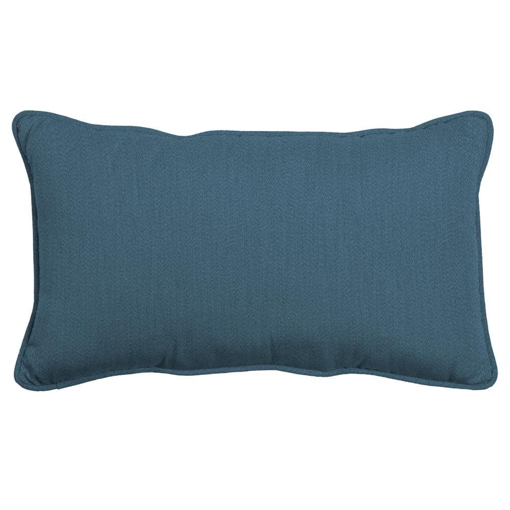 Arden Selections Oasis 24 In. Indoor Outdoor Lumbar Pillow In Chambray 