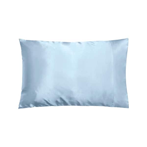 DISCOVER NIGHT LLC Light Blue Satin Standard Pillowcase