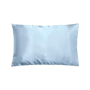 Light Blue Satin Standard Pillowcase