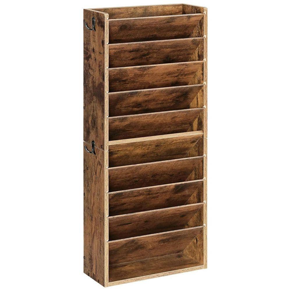 rustic-brown-magazine-racks-