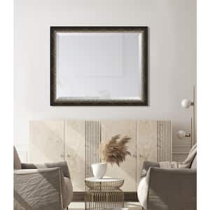 Medium Rectangle Silver Beveled Glass Contemporary Mirror (32 in. H x 26 in. W)