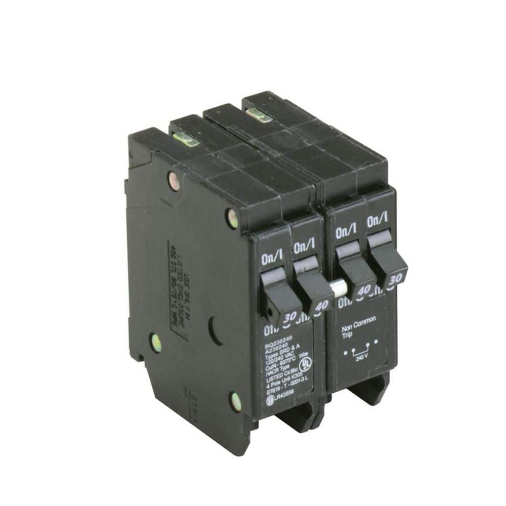 BR 1-30 Amp 2-Pole 1-40 Amp 2-Pole Quad Thermal Magnetic Circuit Breaker (BRD230240) price history on PriceWatchPro