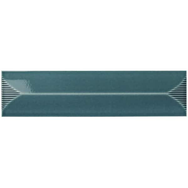 Ivy Hill Tile Colorwave Inflex Emerald Green 4.43 in. x 17.62 in