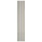 Garland Rug Carnival Stripe Random Earth Tone 2 ft. x 12 ft. Runner Rug ...