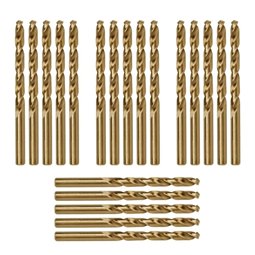 9/32 in. M35 HSS Cobalt Jobber Length Twist Drill Bits with 135° Tip for D