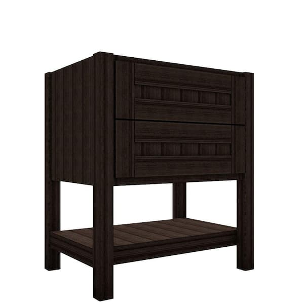 Home Decorators Collection Garrison Hill 30 in. Vanity Cabinet Only in Charcoal