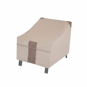 Monterey Water Resistant Outdoor Patio Lounge Chair Cover, 35 in. W x 38 in. D x 31 in. H, Beige