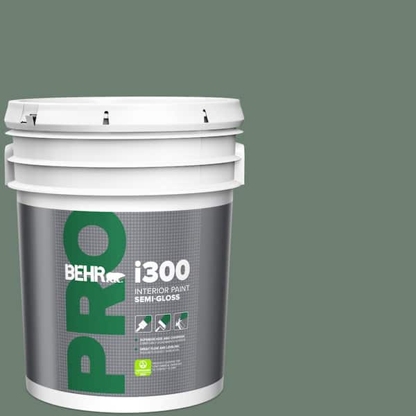 BEHR PRO 5 gal. #460F-5 Island Palm Semi-Gloss Interior Paint