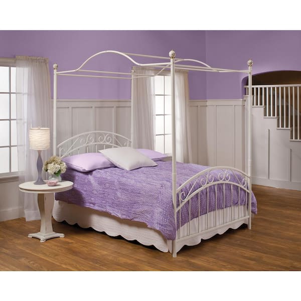 Hillsdale Furniture Emily White Full Canopy Bed