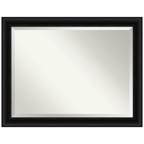 Amanti Art Parlor Black 45.5 in. H x 35.5 in. W Framed Wall Mirror
