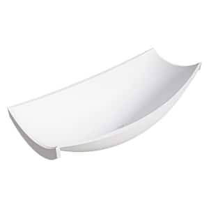 Hammock Tub 2 WM 71 in. Stone Resin Rectangular Drop-in Suspended Wall Mounted Bathtub in White Matte