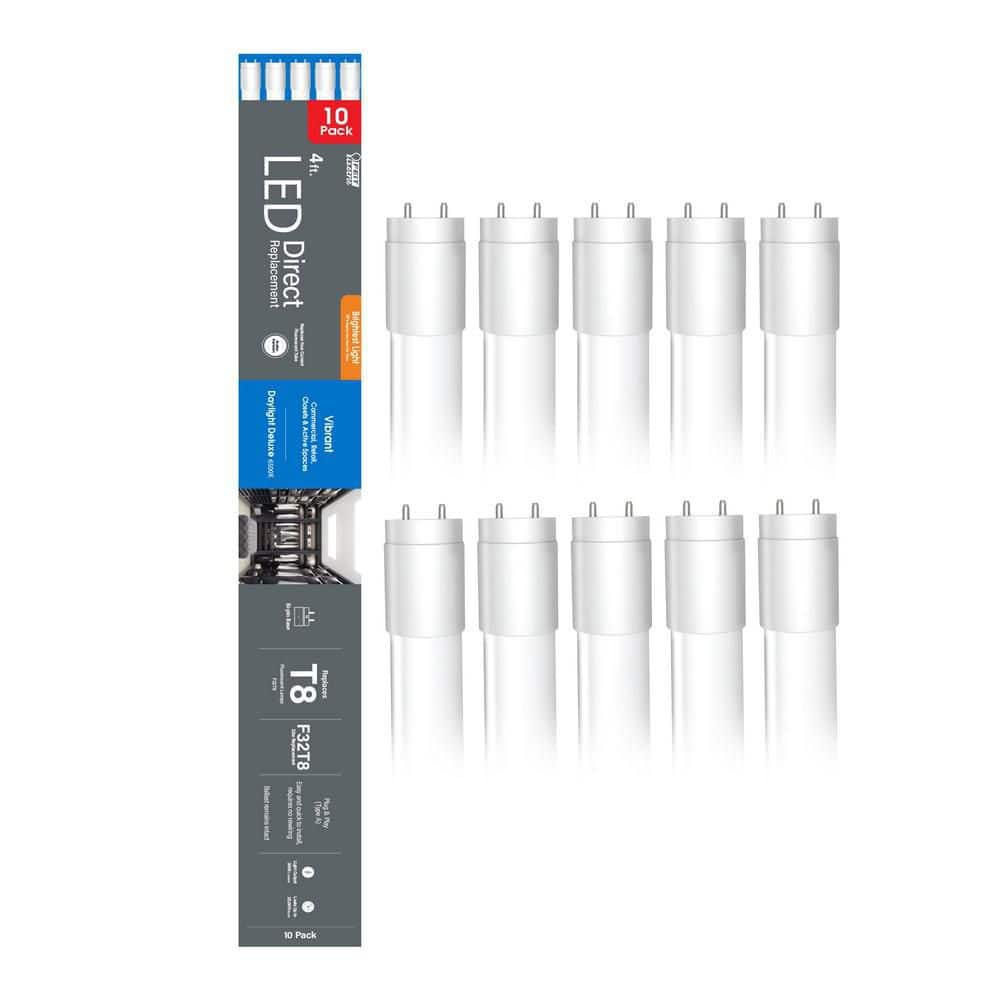 Feit Electric 32-Watt 4 ft. T8 G13 Type A Plug and Play High