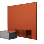 24 in. x 48 in. x 0.118 (1/8) in. Orange Acrylic Mirror Sheet