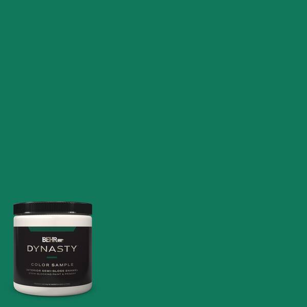 BEHR DYNASTY 8 oz. #MQ4-14 Soapstone One-Coat Hide Semi-Gloss Enamel Stain-Blocking Interior/Exterior Paint and Primer Sample
