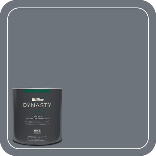 BEHR DYNASTY 1 qt. #750F-5 Silver Hill Semi-Gloss Exterior Stain-Blocking Paint & Primer