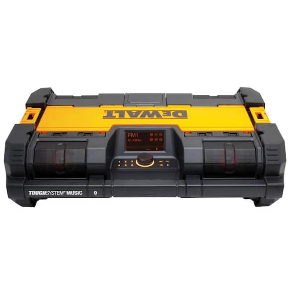 DEWALT TOUGHSYSTEM 14-1/2 Portable and Stackable Radio/Digital Music Player and 12-Compartment Small Parts - Home Depot