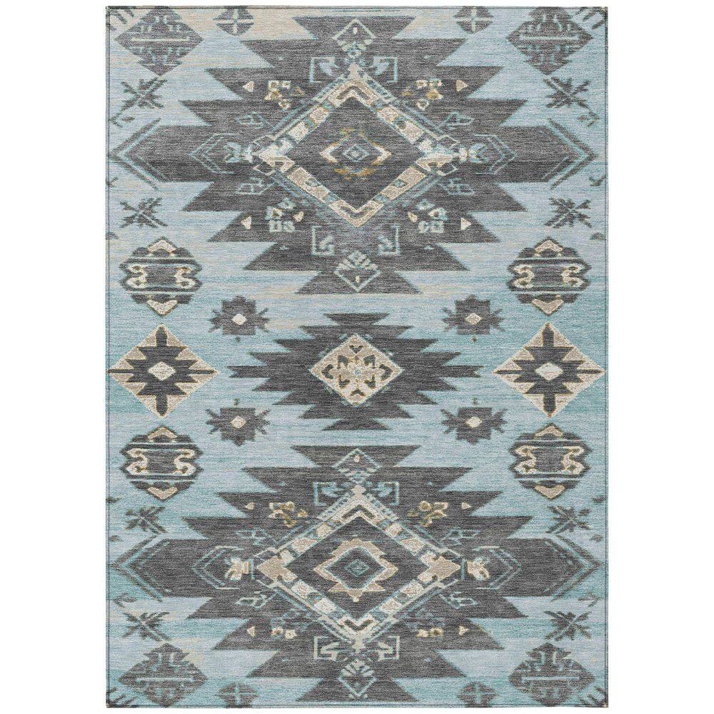 Chantille Machine Washable Indoor/Outdoor Abstract ACN1945 Teal 10 ft. x 14 ft. Area Rug price history on PriceWatchPro