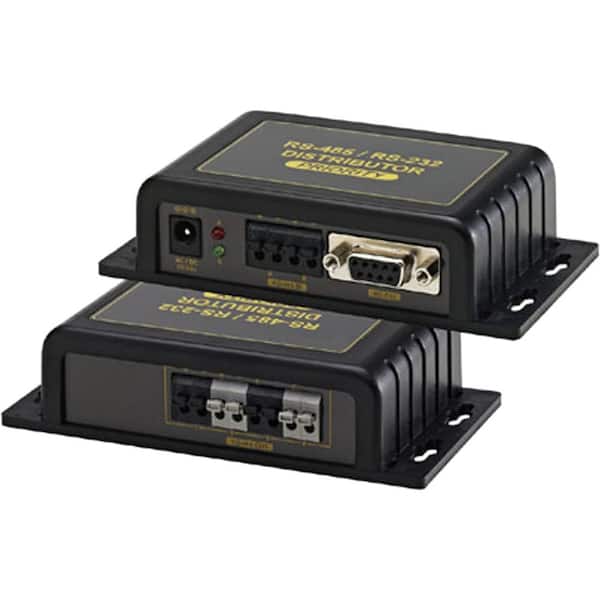 SPT 2-In-1 and 4 Out RS-485 Data Distributor and Converter in Black
