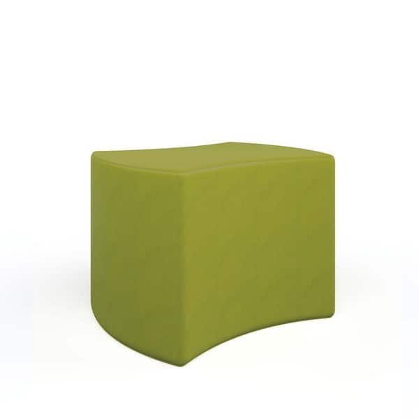 TOT MATE Versa Soft Seat Bowtie Classroom Chair Modular Flexible Seating Vinyl Ottoman for Kids/Adults 18 in. H (Pistachio Green)