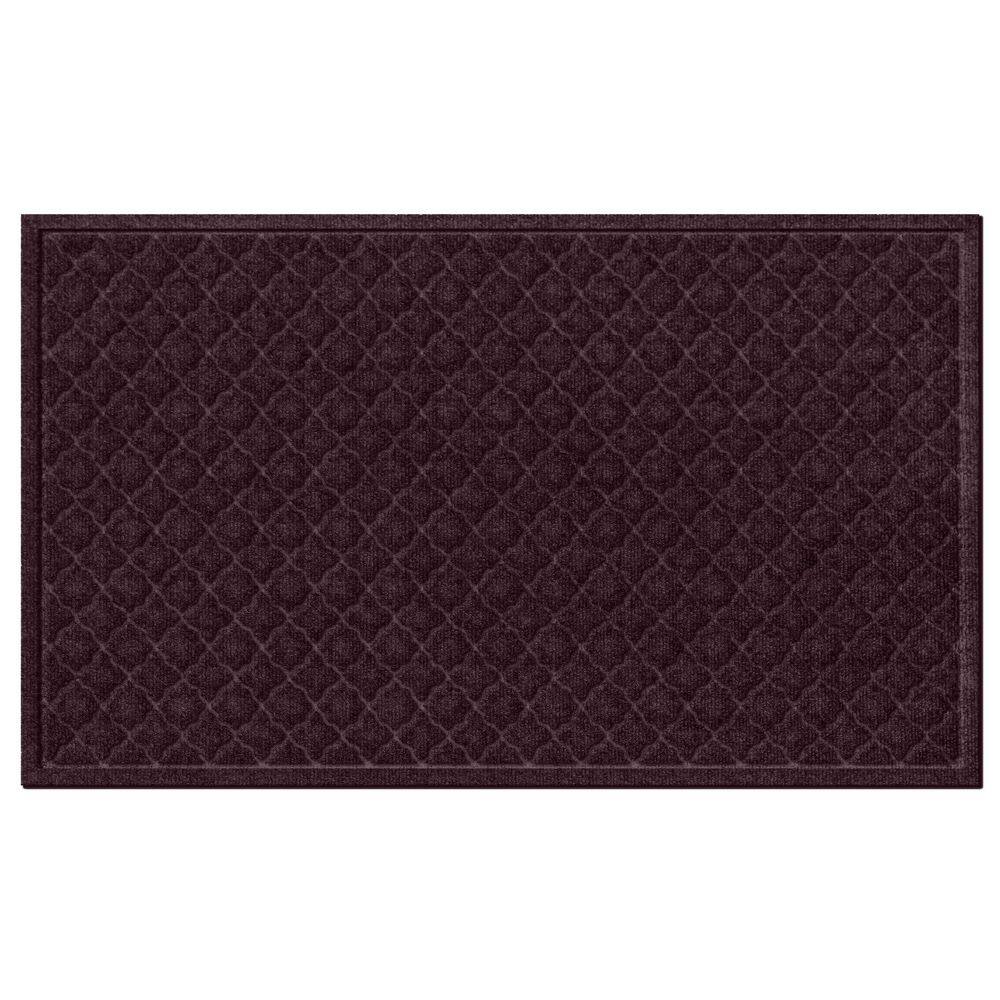 Waterhog Cordova 34 in. x 52 in. PET Polyester Indoor Outdoor Mat Bordeaux price history on PriceWatchPro