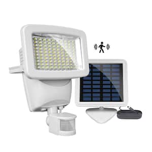 10-Watt 180-Degree White Motion Activated Outdoor Integrated LED Flood Light with Adjustable Head