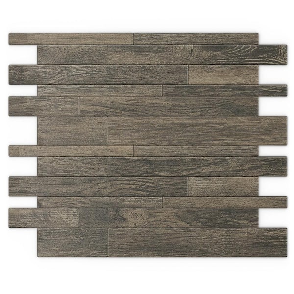 Inoxia SpeedTiles Murano WD Wood 12.2 in. X 9.72 in. X 5 mm Metal Peel and Stick Wall Mosaic Tile (19.68 sq. ft. / case)