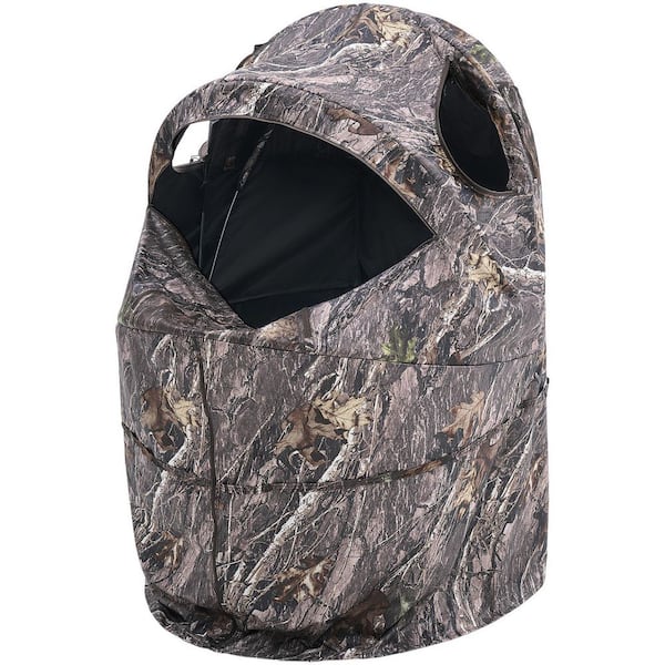 Hunting Blind, Single Person Ground Blinds with Carrying Bag, Portable Camouflage Shelter for Turkey and Deer