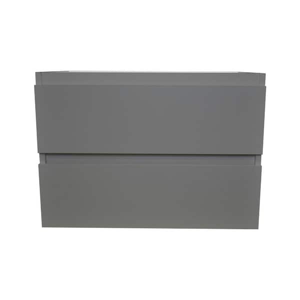 VOLPA USA AMERICAN CRAFTED VANITIES Salt 24 in. W x 18 in. D Bath Vanity Cabinet Only in Gray