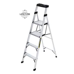5.5 ft. Aluminum Dual Platform Ladder (10 ft. Reach), 250 lb. Load Capacity Type I Duty Rating