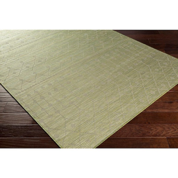 Laylani Green 3 ft. x 4 ft. Indoor/Outdoor Area Rug