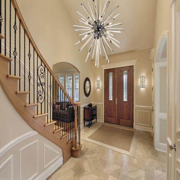 Chrome and Crystal 10-Light Modern Chandelier