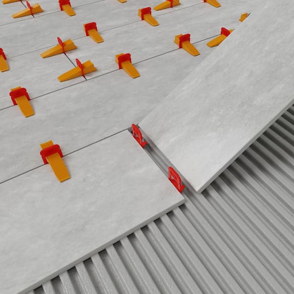 Xtreme Red 1/8 in. Clip, Part A of 2-Part Tile Leveling System 300-Pack