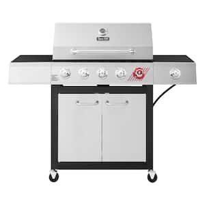 5-Burner Propane Gas Grill in Stainless Steel with TriVantage Multifunctional Cooking System