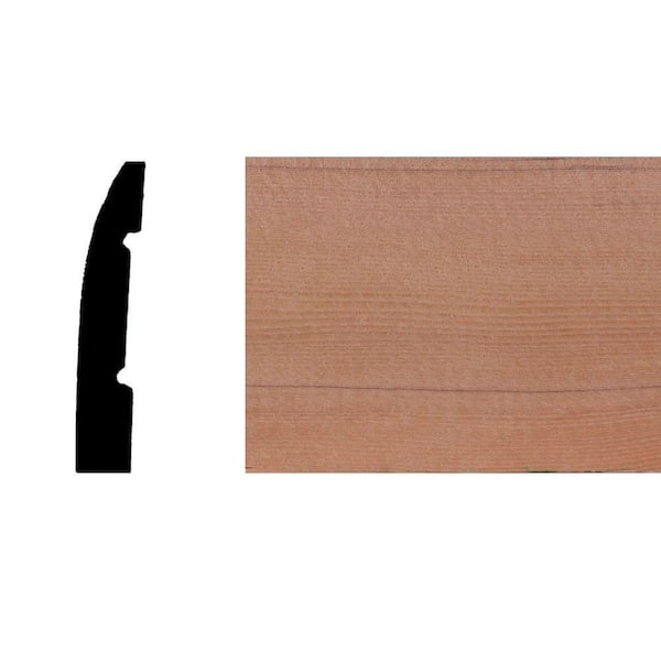 Builder's Choice LWM 726 7/16 in. x 2-1/4 in. Hemlock Wood Base Moulding