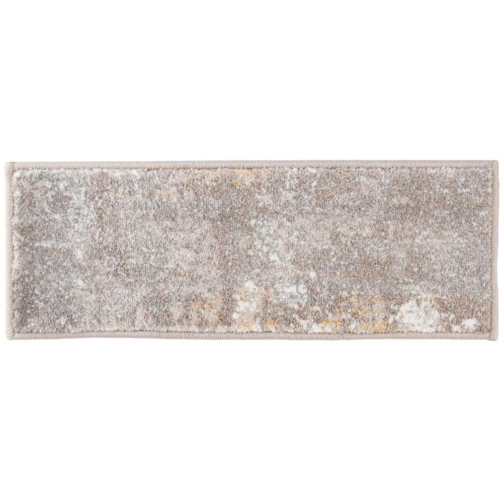 Kurdamir Sheyla Pumice/Shell 9 in. x 33 in. Woven Polypropylene